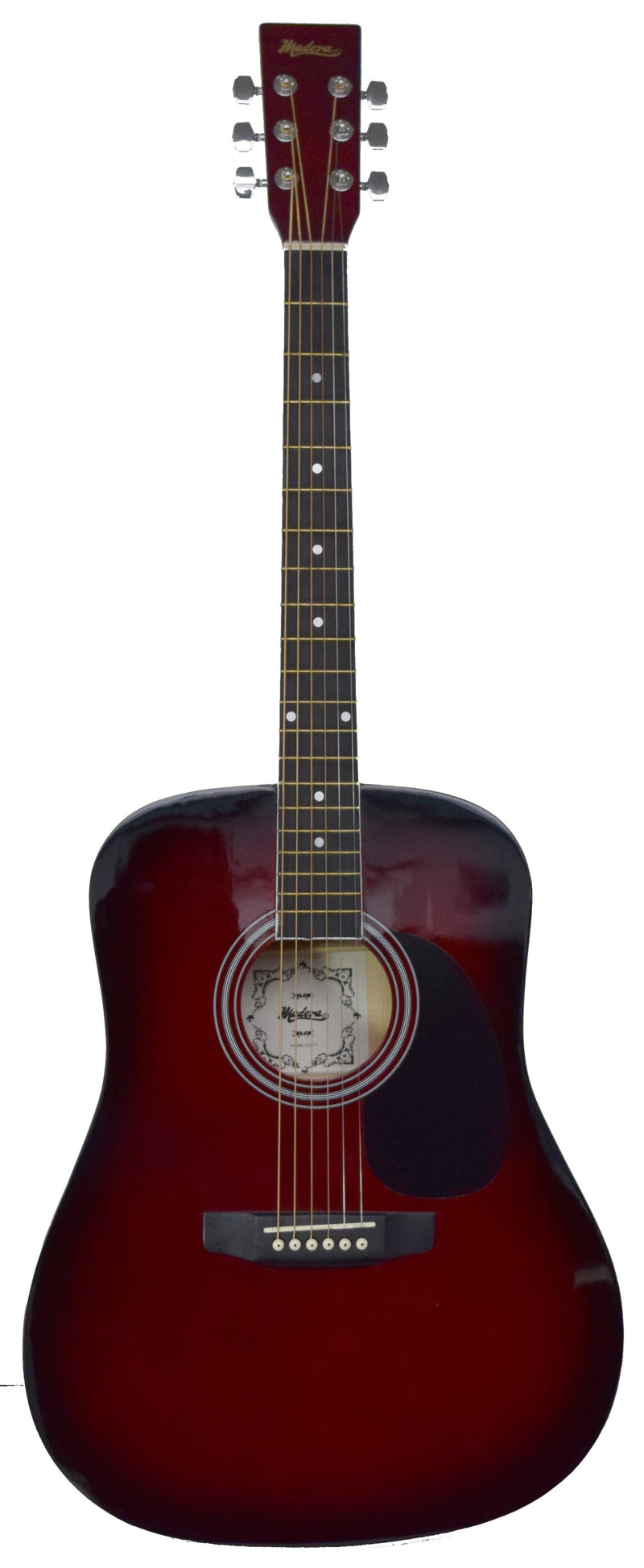 Madera LD411WRS Acoustic Full Size Guitar Wine Red Madera Instrument for sale canada