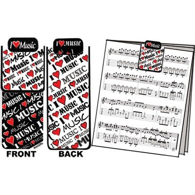 Mag Bookmark I LOVE MUSIC Aim Gifts Accessories for sale canada