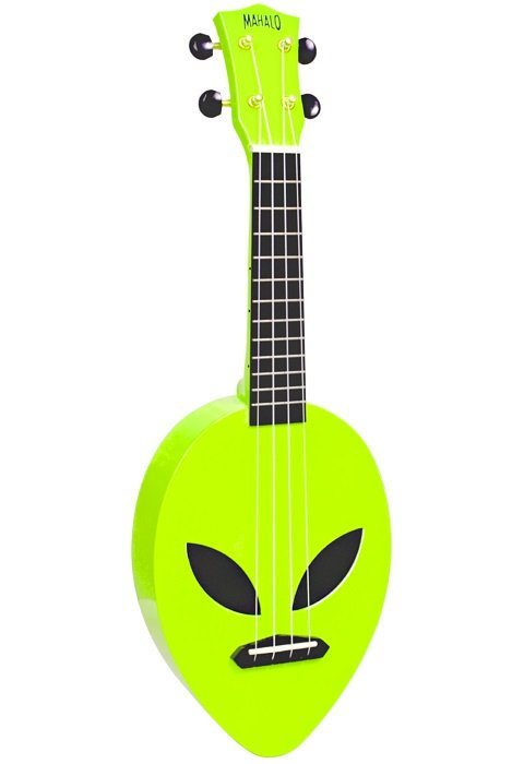 Mahalo Alien Soprano Ukulele Neon Green Mahalo Ukulele for sale canada