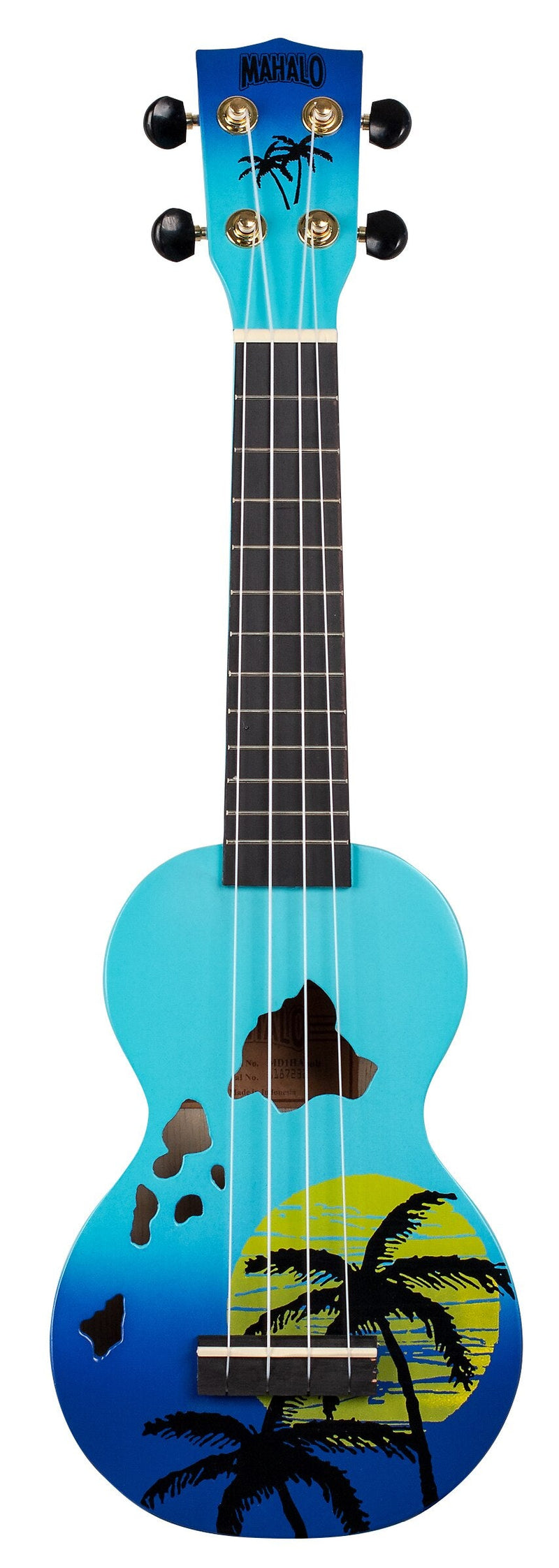 Mahalo Hawaii Soprano Ukulele Blue Burst A Mahalo Ukulele for sale canada