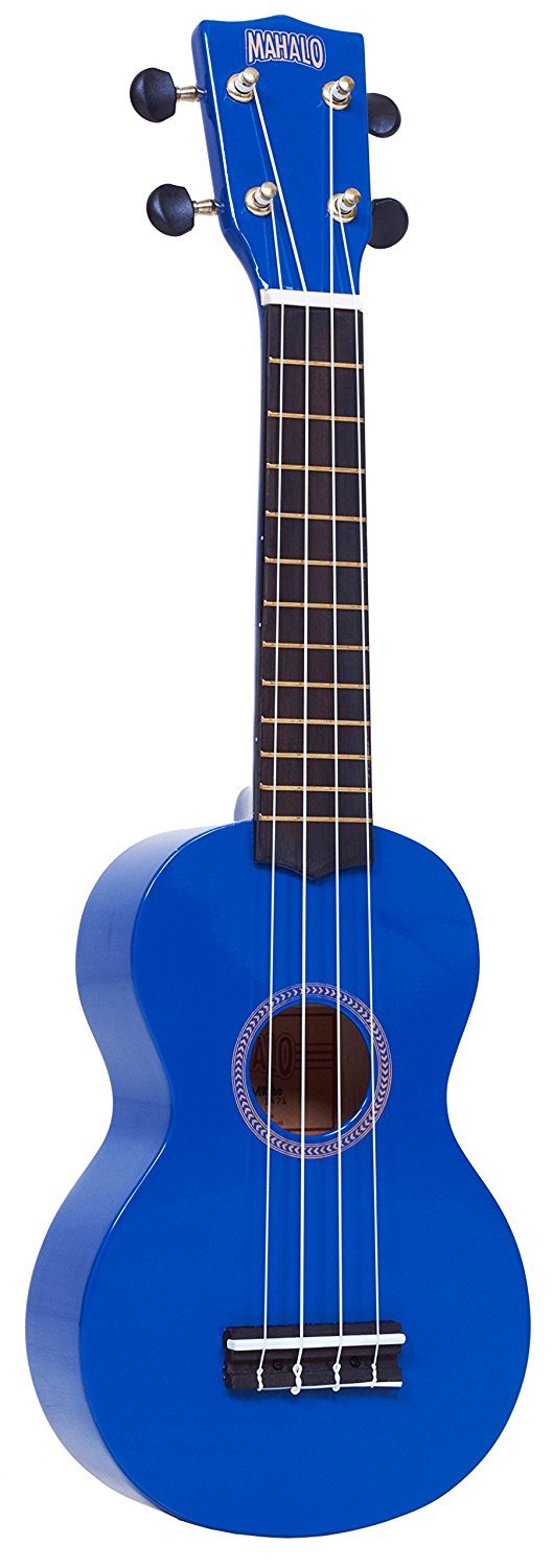 Mahalo Rainbow "R" Series Soprano Ukulele w/Bag Blue Mahalo Ukulele for sale canada