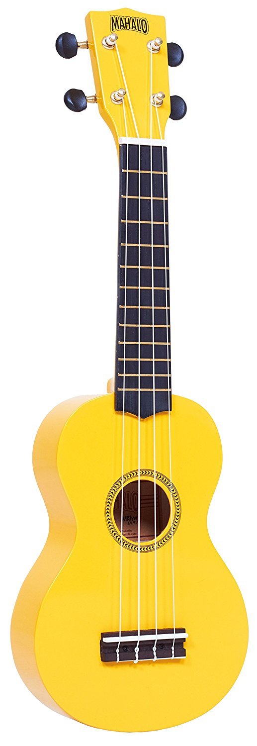 Mahalo Rainbow "R" Series Soprano Ukulele w/Bag Yellow Mahalo Ukulele for sale canada