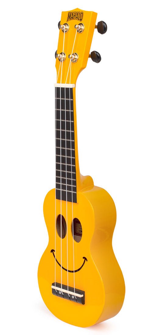 Mahalo U-SMILINO-YW Smiley Face Sopranino Ukulele with Bag - Yellow Mahalo Ukulele for sale canada