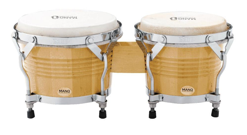 Mano Percussion MP1778-NA Natural Wood 7” & 8” Bongo Set Mano Percussion Instrument for sale canada