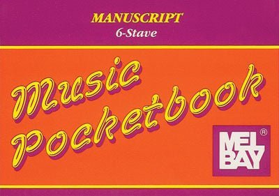 Manuscript 6-Stave Music Pocketbook Default Mel Bay Publications, Inc. Manuscript paper for sale canada