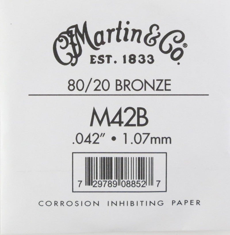 Martin & Co M42B Single Guitar String Acoustic Bronze 1.07mm Martin & Co. Stringed Accessories for sale canada