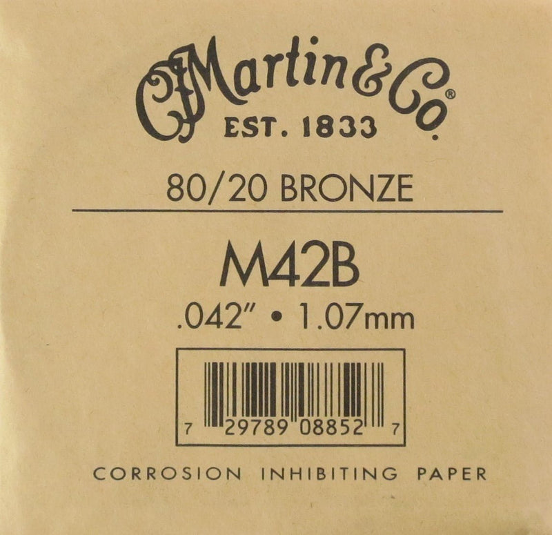 Martin & Co M42B Single Guitar String Acoustic Bronze 1.07mm Martin & Co. Stringed Accessories for sale canada