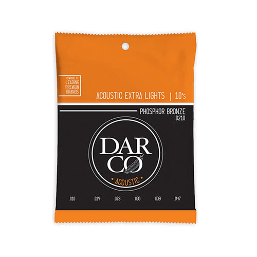 Martin D210 DARCO 92/8 Ph. Bronze Acoustic Guitar Strings - Extra Light 10-47 Darco Guitar Accessories for sale canada