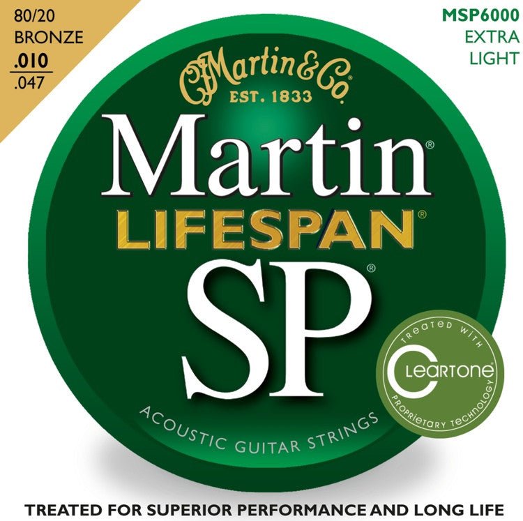Martin SP Lifespan Bronze Acoustic Guitar Strings, .010-.047 Martin & Co. Guitar Accessories for sale canada