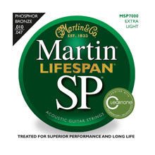 Martin SP Lifespan Phosphor Bronze Acoustic Guitar Strings Extra Light / .01-.047 Martin & Co. Guitar Accessories for sale canada