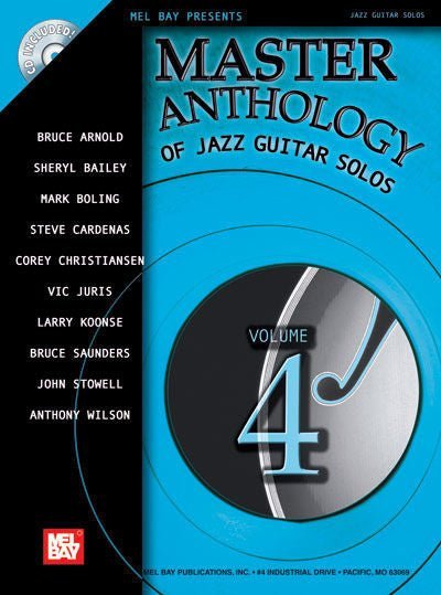Master Anthology of Jazz Guitar Solos, Volume 4 Default Mel Bay Publications, Inc. Music Books for sale canada