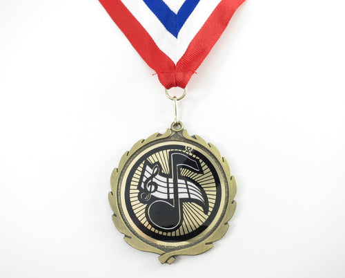 Medallion Holder Large Award Medal 8th Note Music Treasures Novelty for sale canada