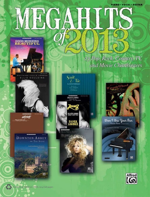 Megahits of 2013 23 Pop, Rock, Country, TV, and Movie Chartbusters Default Alfred Music Publishing Music Books for sale canada
