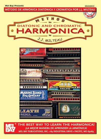 Method for Diatonic and Chromatic Harmonica (Book/CD Set) Default Mel Bay Publications, Inc. Music Books for sale canada