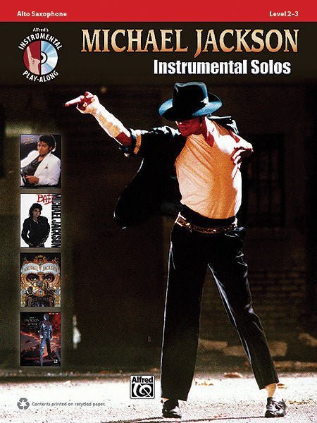 Michael Jackson Instrumental Solos for Saxophone (Book & CD) Default Alfred Music Publishing Music Books for sale canada