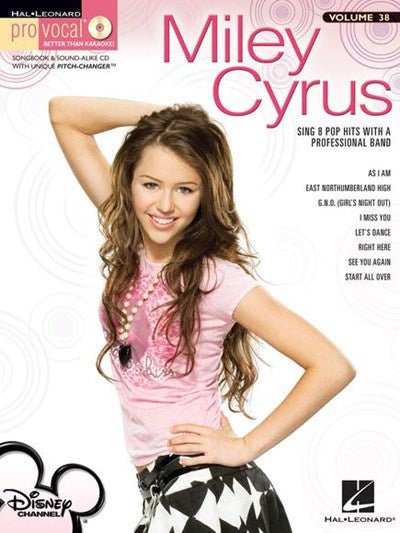 Miley Cyrus Pro Vocal, Women's Edition, Volume 38 Hal Leonard Corporation Music Books for sale canada