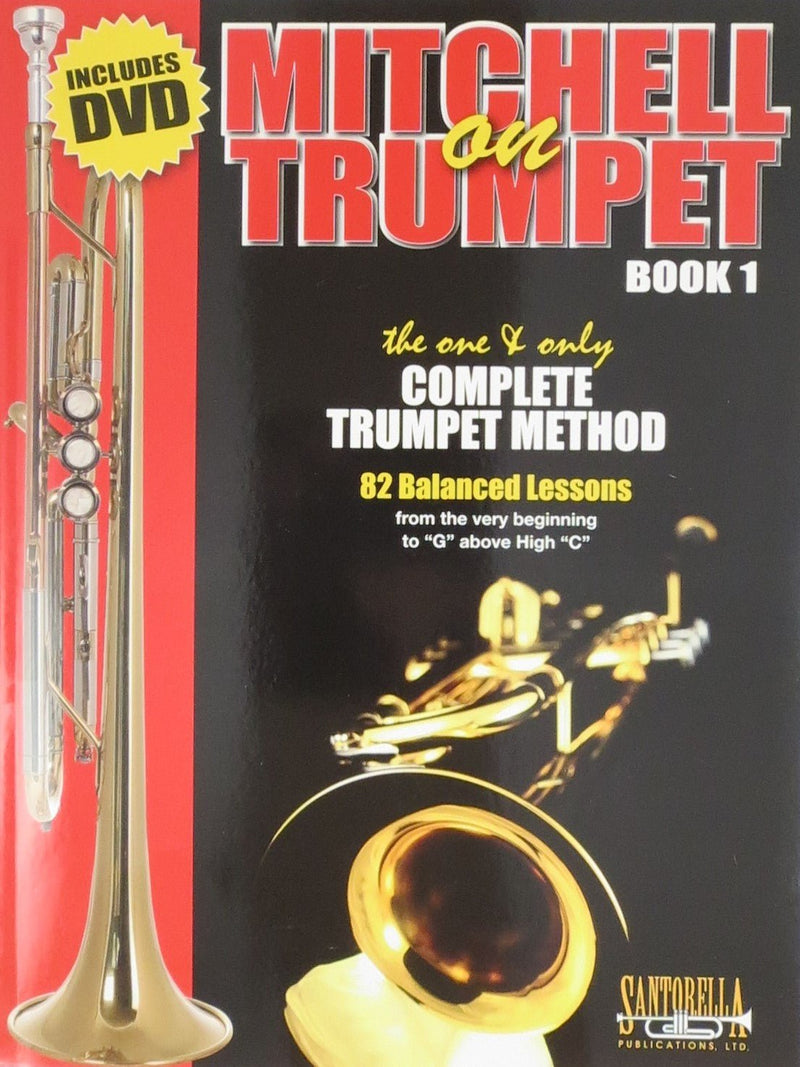 Mitchell on Trumpet, Book 1 (Book & DVD) Santorella Publications Music Books for sale canada