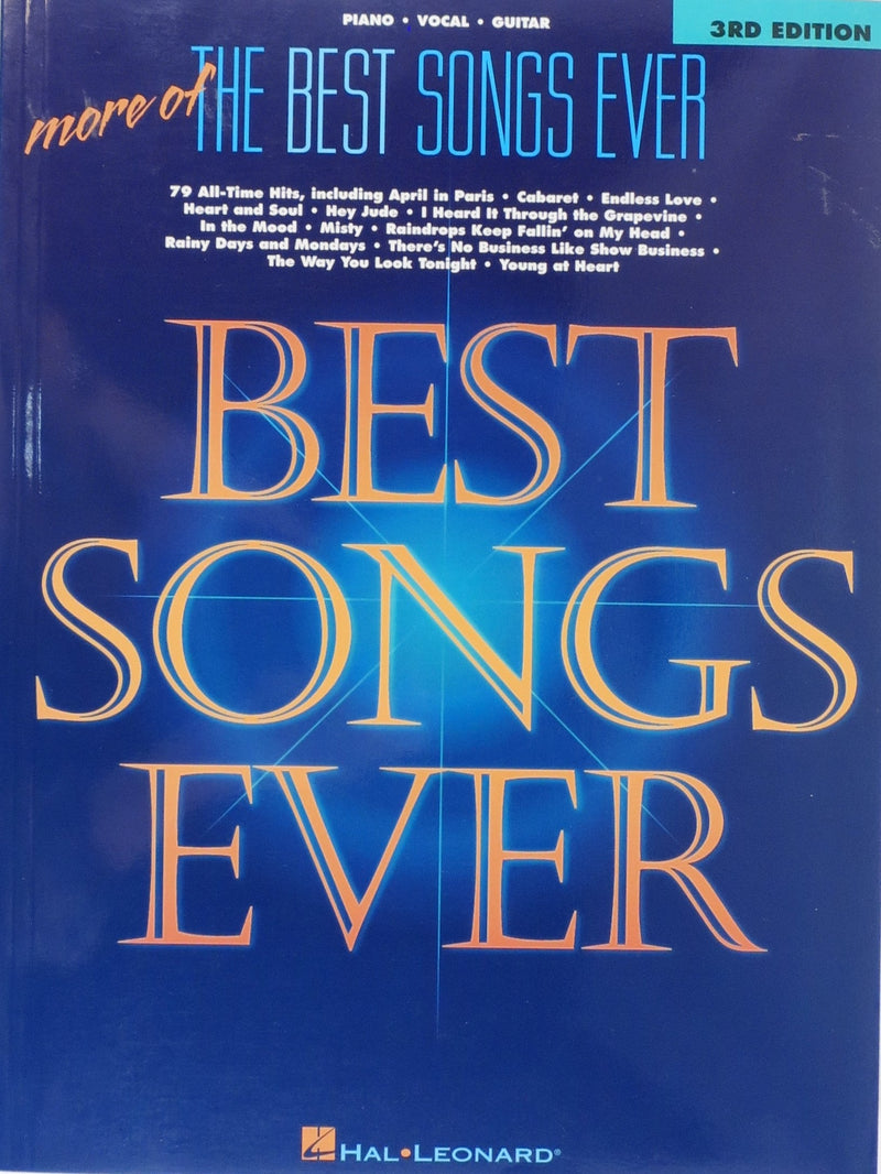 More of The Best Songs Ever, 3rd Edition Hal Leonard Corporation Music Books for sale canada