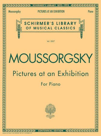 MOUSSORGSKY Pictures at an Exhibition (1874) - Centennial Edition Piano Solo Default Hal Leonard Corporation Music Books for sale canada