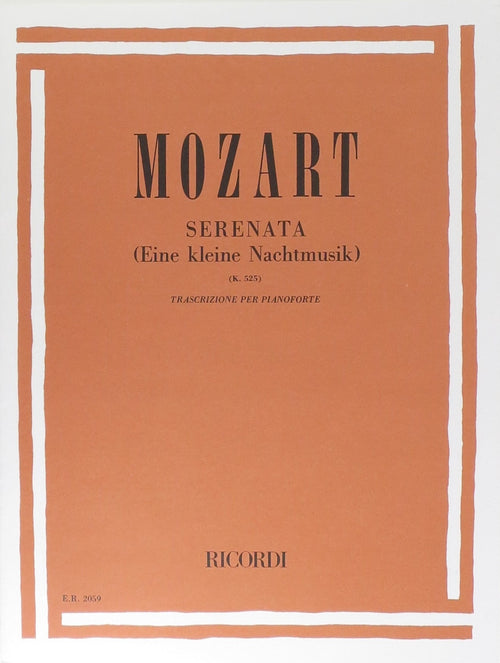 Mozart, Serenata,(Eine Kleine Nachtmusik) K.525 Ricordi Music Books for sale canada