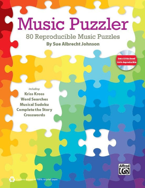 Music Puzzler 80 Reproducible Music Puzzles Default Alfred Music Publishing Music Books for sale canada