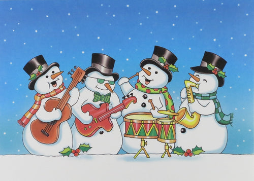 Musical Cards with Envelopes Snowman Band Music Treasures Accessories for sale canada