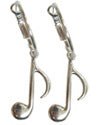 Musical Earrings Hoops - Eighth Notes Mayfair Music Novelty for sale canada