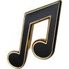 Musical Gold Plated Cloisonné Mini Pins - 8th Note Aim Gifts Accessories for sale canada