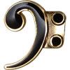 Musical Gold Plated Cloisonné Mini Pins - Bass Clef Aim Gifts Accessories for sale canada