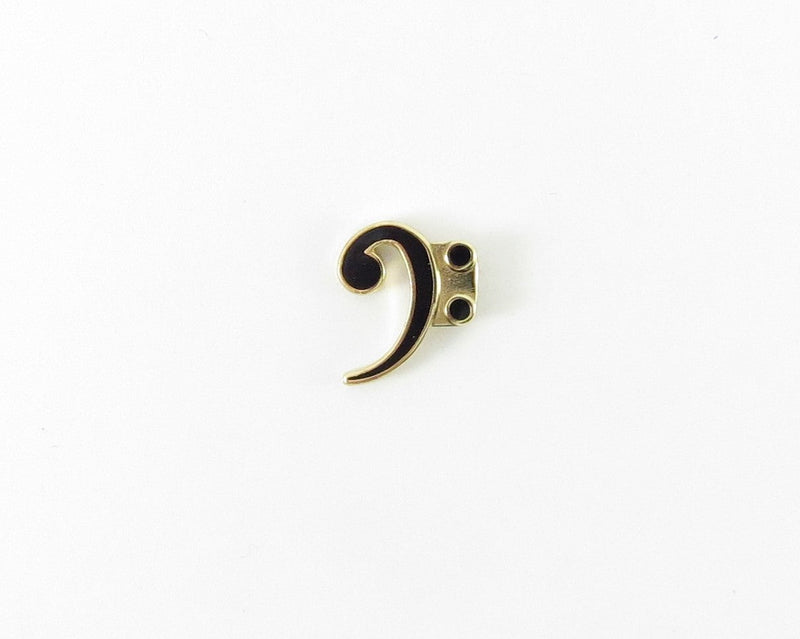 Musical Gold Plated Cloisonné Mini Pins - Bass Clef Aim Gifts Accessories for sale canada