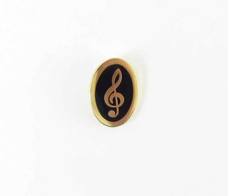 Musical Gold Plated Cloisonné Mini Pins - G - Clef Oval Aim Gifts Accessories for sale canada