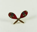 Musical Gold Plated Cloisonné Mini Pins - Maracasas Aim Gifts Accessories for sale canada