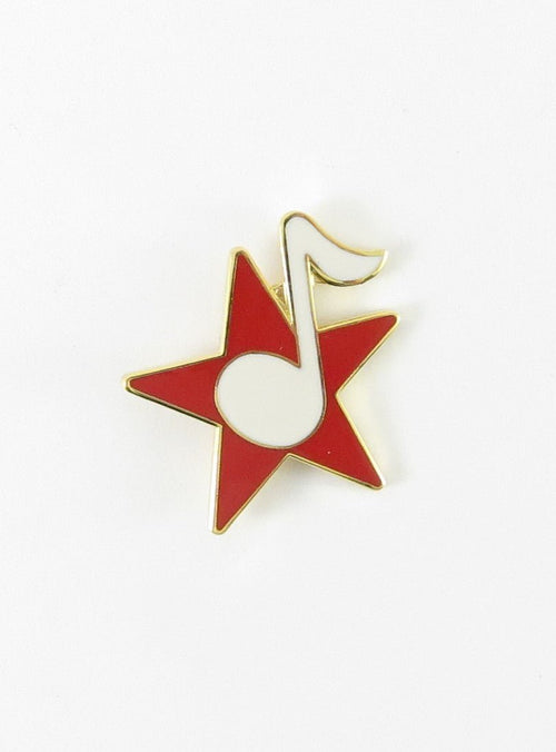 Musical Gold Plated Cloisonné Mini Pins - Star with Note Aim Gifts Accessories for sale canada