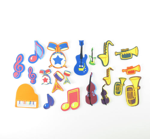 Musical Instrument Foam Sticker Set of 20 Aim Gifts Novelty for sale canada
