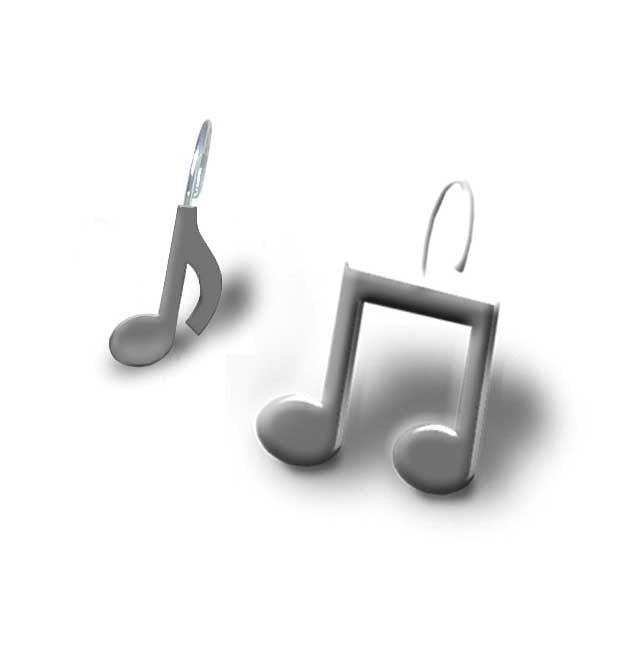 Musical Note Shower Curtain Hooks