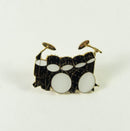 MUSICAL PIN Black Double Bass Drum Set Aim Gifts Accessories for sale canada