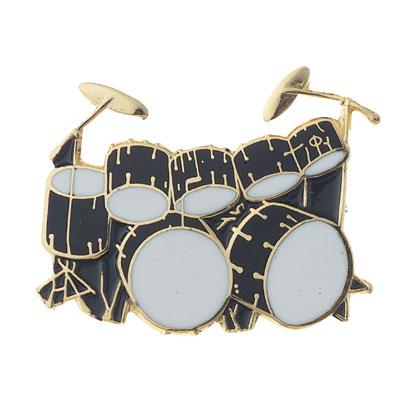 MUSICAL PIN Black Double Bass Drum Set Aim Gifts Accessories for sale canada