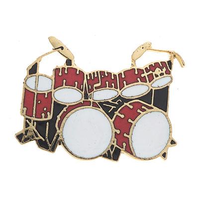 MUSICAL PIN Red Double Bass Drum Set Aim Gifts Accessories for sale canada