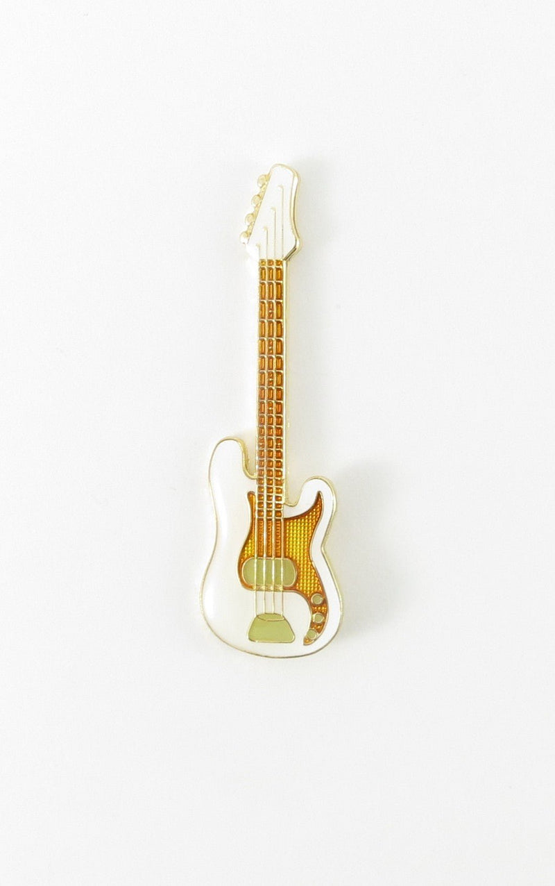 MUSICAL PIN White Bass Guitar Aim Gifts Accessories for sale canada