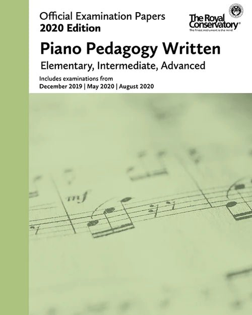 Official Examination Papers 2020 Edition: Piano Pedagogy Written Frederick Harris Music Music Books for sale canada
