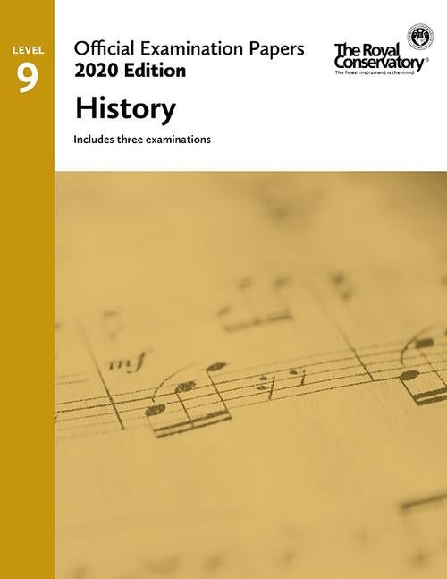 Official Examination Papers History : Level 9 - History 2020 Edition Frederick Harris Music Music Books for sale canada