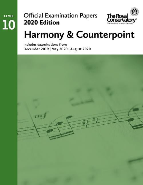 Official Examination Papers: Level 10 Harmony & Counterpoint 2020 Edition Frederick Harris Music Music Books for sale canada