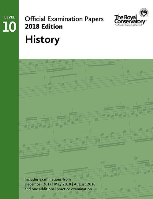 Official Examination Papers: Level 10 - History 2018 Edition Frederick Harris Music Music Books for sale canada