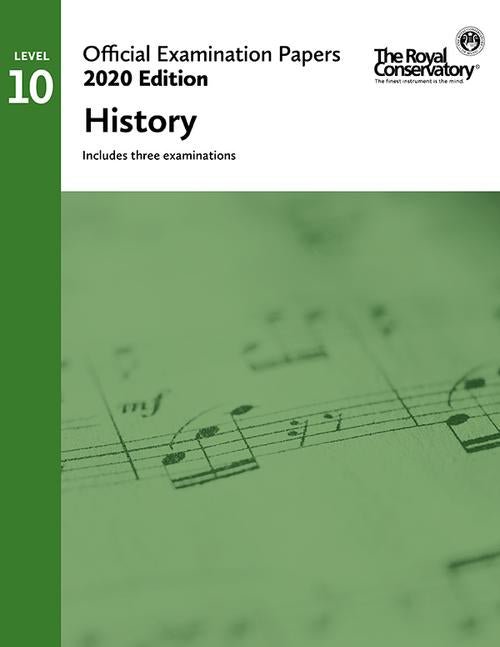 Official Examination Papers: Level 10 - History 2020 Edition Frederick Harris Music Music Books for sale canada