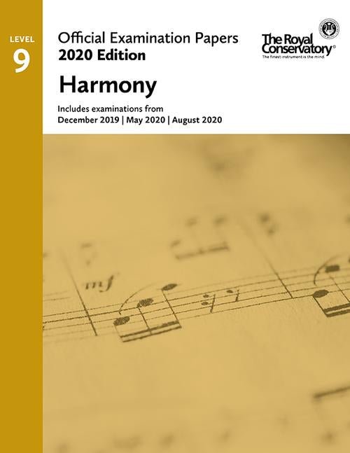 Official Examination Papers: Level 9 Harmony 2020 Frederick Harris Music Music Books for sale canada,9781554409204