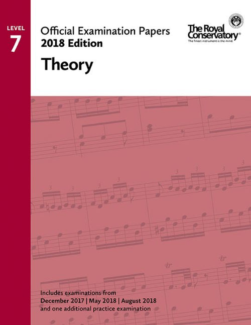 Official Examination Papers Theory Level 7 2018 Edition Frederick Harris Music Music Books for sale canada