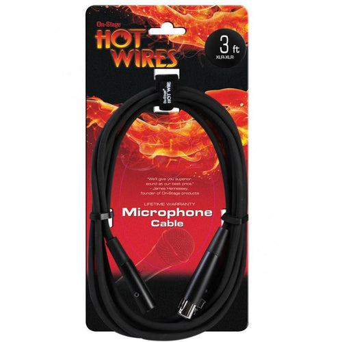 On-Stage Mic Cable (3', XLR-XLR), MC12-3 On-Stage Accessories for sale canada