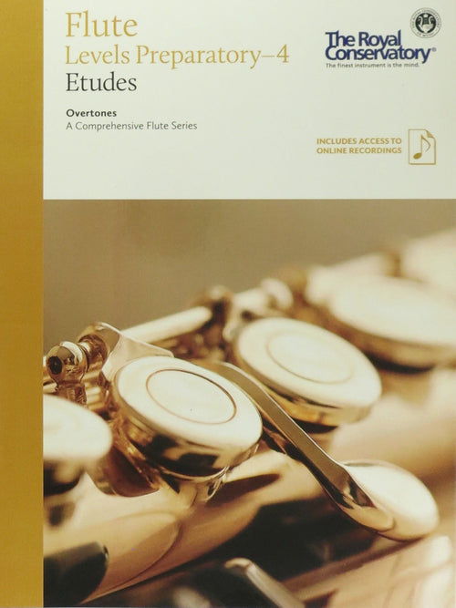 Overtones: A Comprehensive Flute Series Flute Studies Preparatory-4 with Online Access Book with Online access Frederick Harris Music Music Books for sale canada