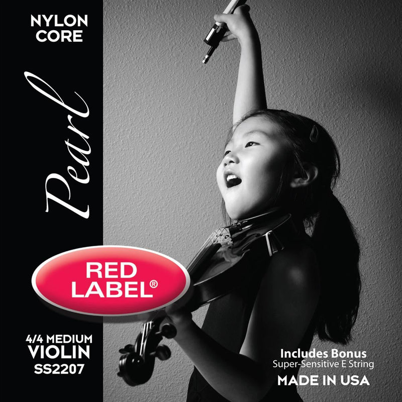 Pearl Red Label Violin 4/4 String Set Super-Sensitive Accessories for sale canada