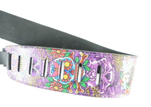 Perri's P25TJ Leather Guitar Strap, The Tattoo Johnny Artists Series 2730 Perri's Guitar Accessories for sale canada